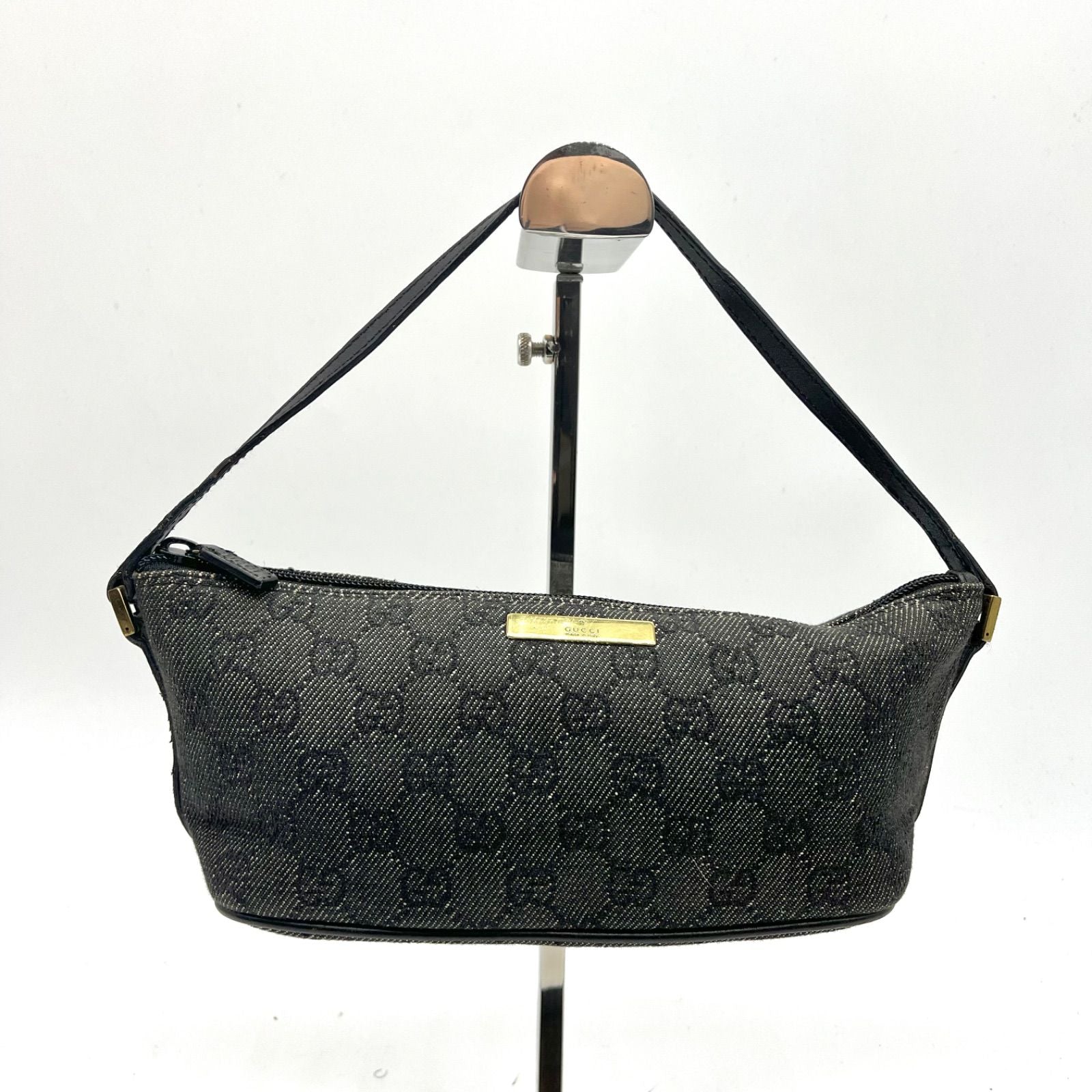 Gucci GG black canvas mini shoulder bag