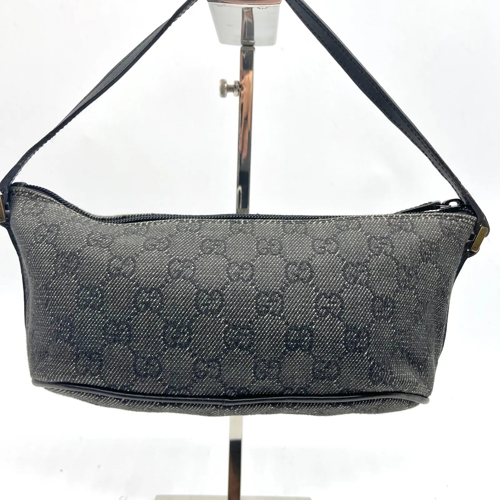 Gucci GG black canvas mini shoulder bag