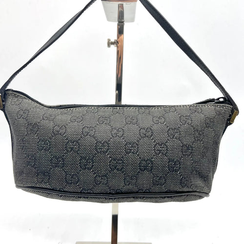 Gucci GG black canvas mini shoulder bag