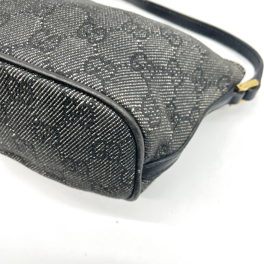 Gucci GG black canvas mini shoulder bag