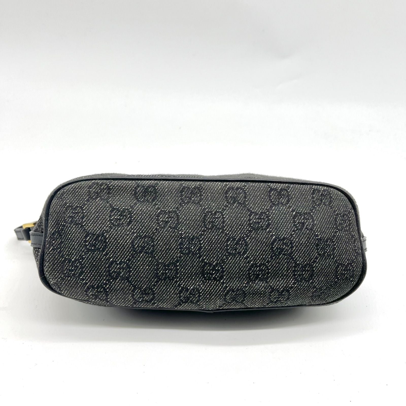 Gucci GG black canvas mini shoulder bag