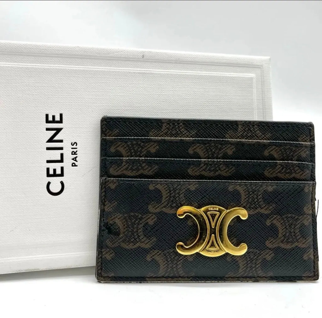 Céline Triomphe Canvas cardholder